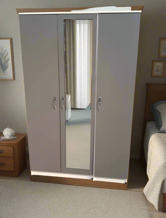 3-Door Wardrobe – Stylish & Functional Storage Solution